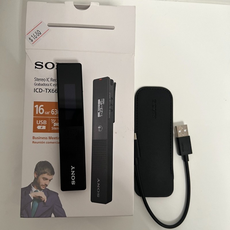 Sony ICD-TX660 Digital Voice Recorder 16GB – Ultra Slim USB Direct Dictation