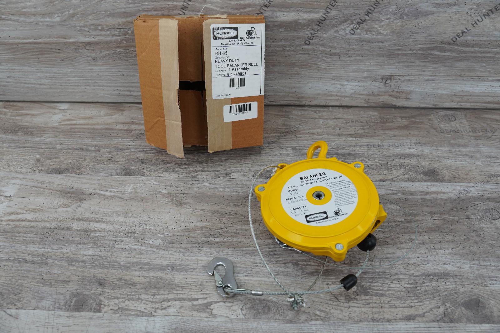Hubbell-Gleason Bh-05 Tool Balancer, 5.5-11.0 Lb. Capacity