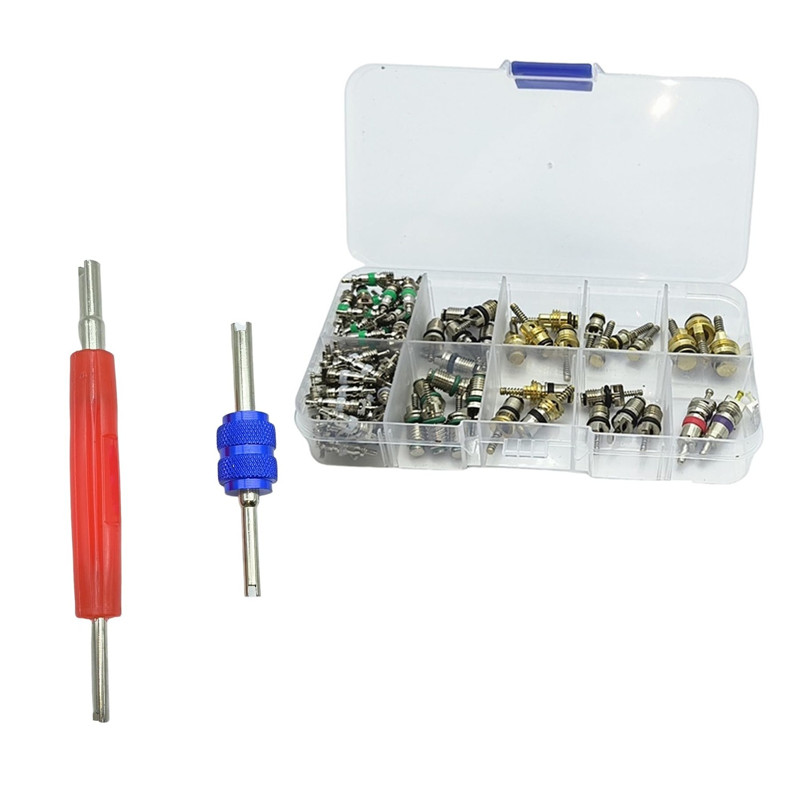 104PCS R12 R134a Car Air Conditioner Valve Core Accessories Kit, Automotive A…