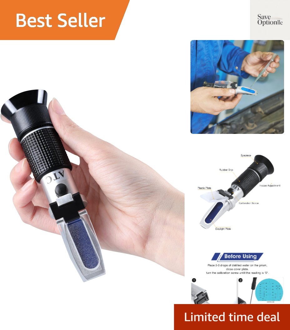 Antifreeze Refractometer 4-in-1 Coolant Tester Refractometer for Checking Fre…