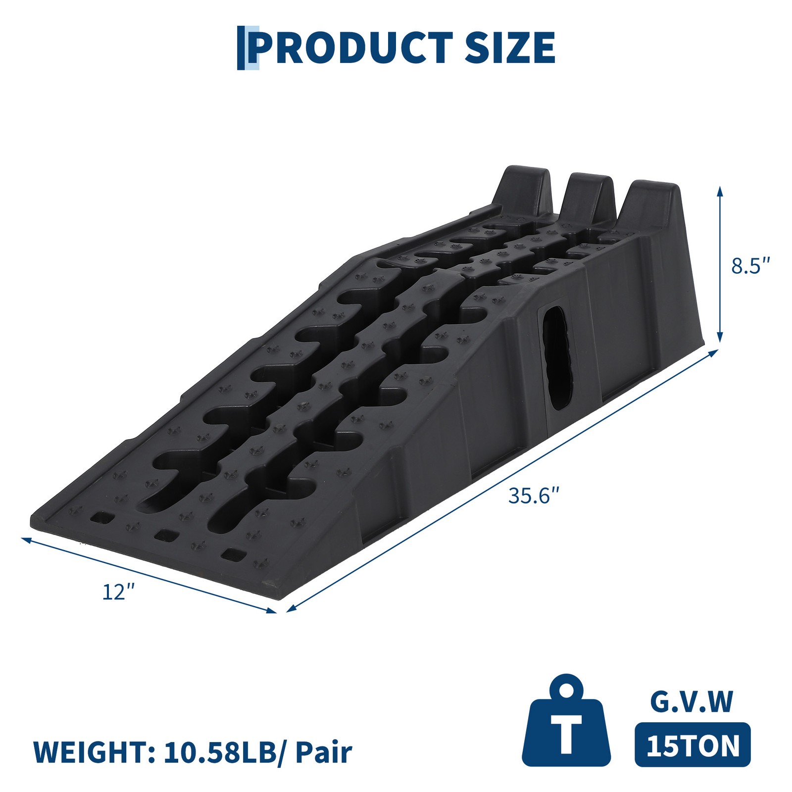 Tech 2 Pack Heavy Duty Car Ramps for Oil Changes 15 Ton (30,000 LB) Capacity