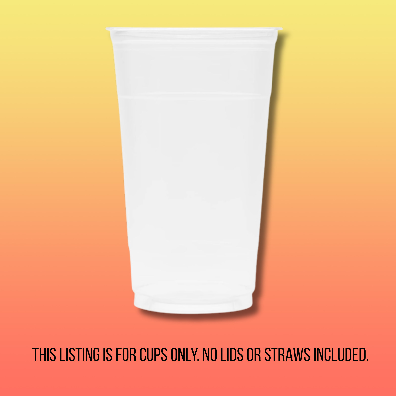 Karat 32oz PET Plastic Cold Cups Great for Loaded Tea, Iced Coffee 300 Count