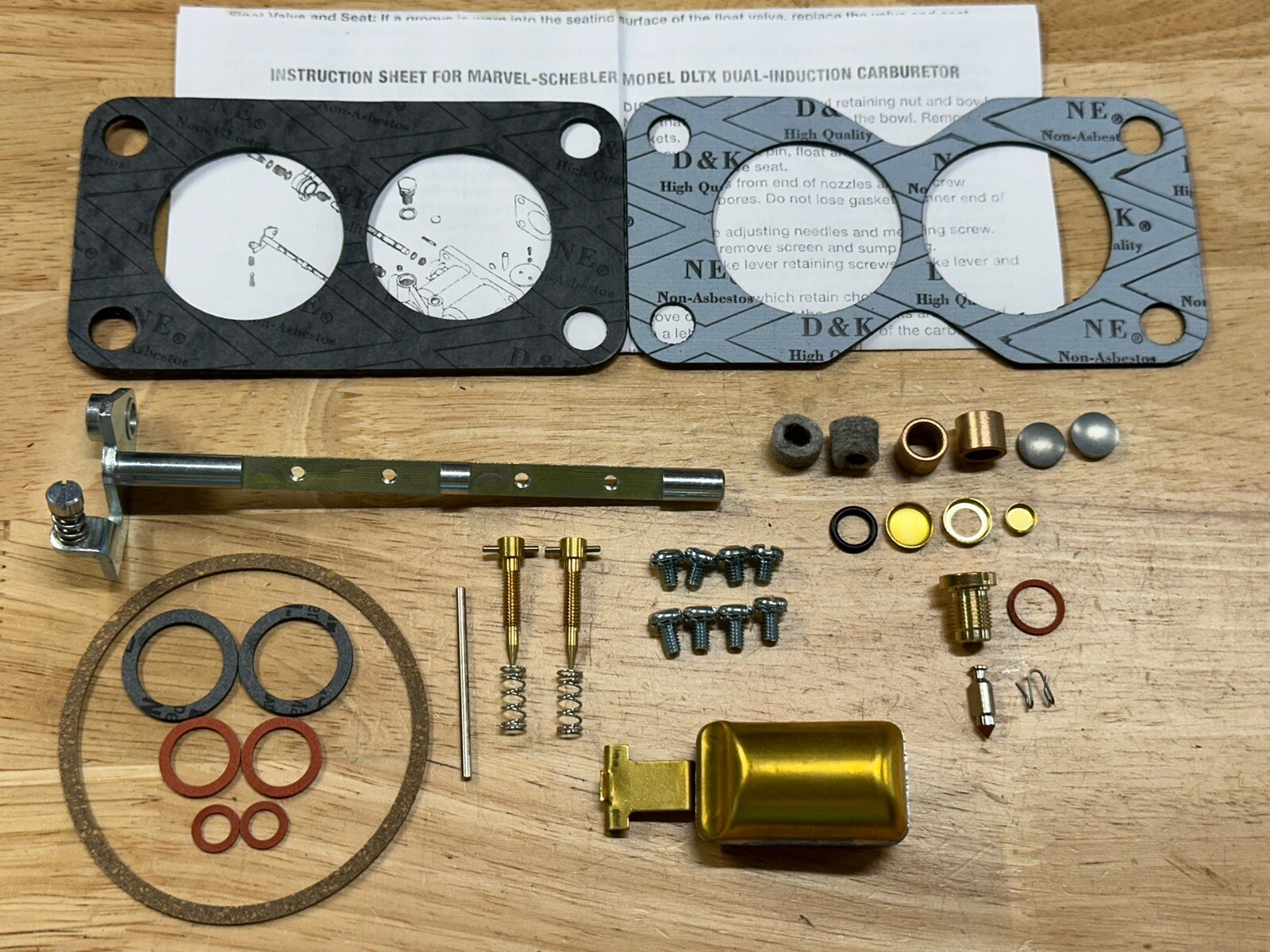 John Deere 60, 70 Marvel Schebler basic carburetor kit DLTX Dual Induction