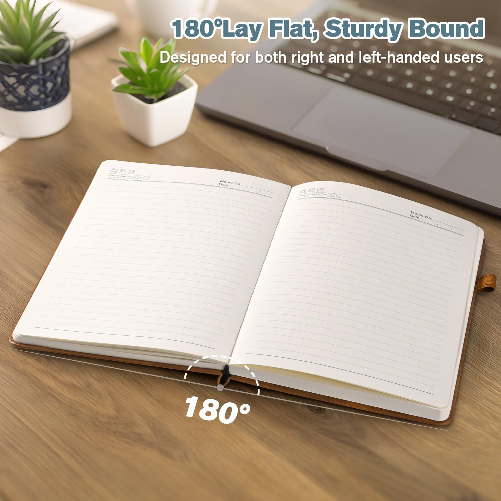 Notebook Journal for Women Men: Leather Writing, A5, Deepblue