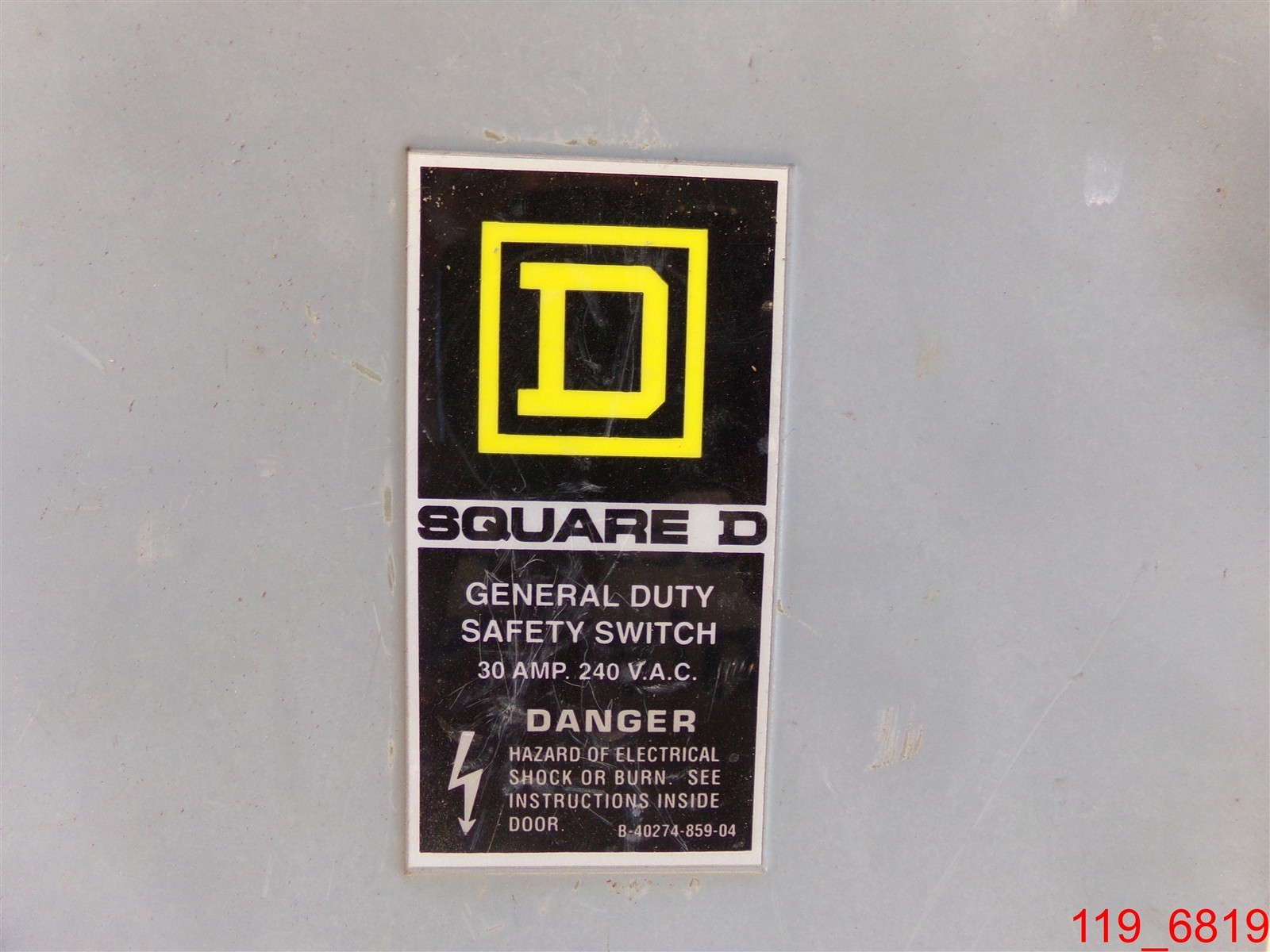 SQUARE D D221NRB GENERAL DUTY SAFTEY SWITCH 30 AMP 240V Series E2