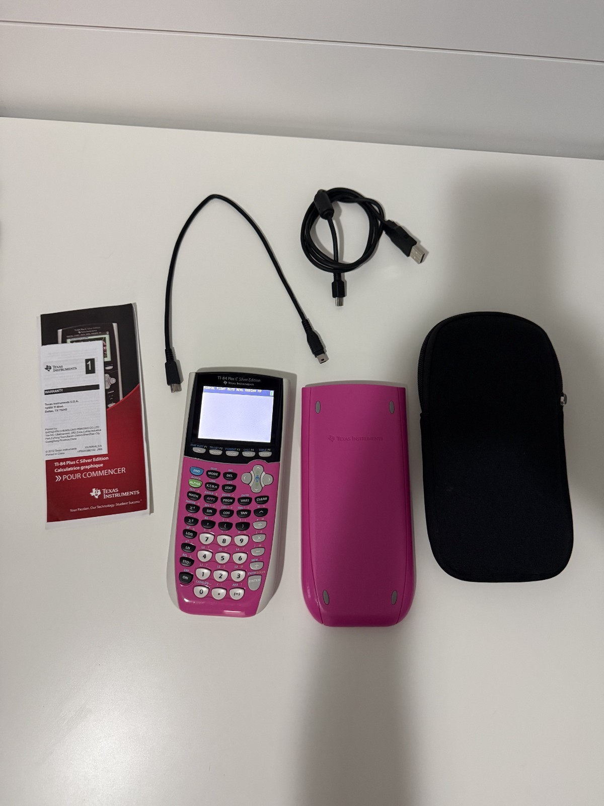 Texas Instruments TI-84 Plus C Silver Edition Graphing Calculator – Pink