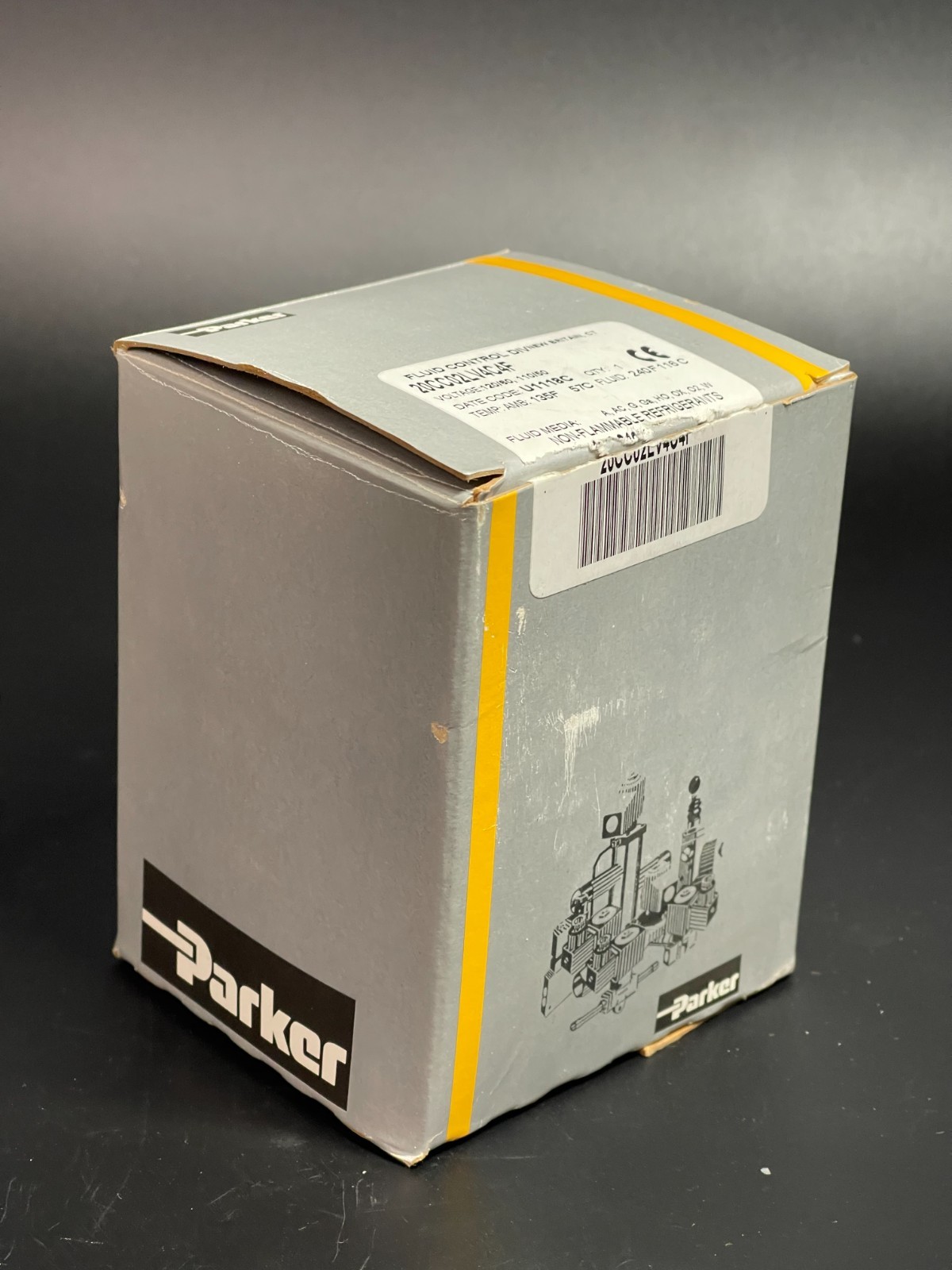 Parker 20CC02LV4C4F Solenoid Valve 1/8″ NPT 2‑Way NC 0–320 PSI 120V Coil