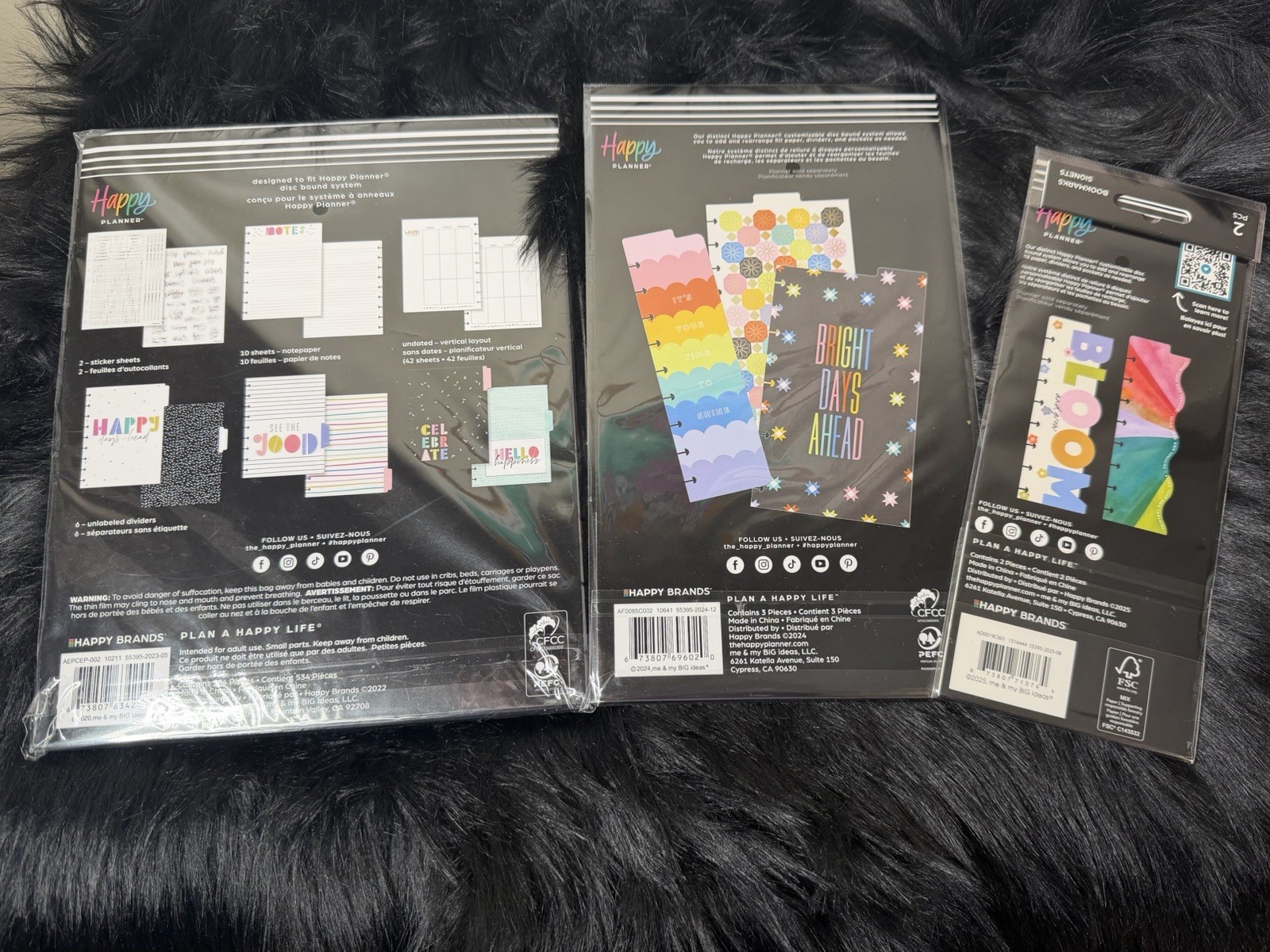 The Happy Planner Classic Happy Days Ahead Undated Calendar Extension Set