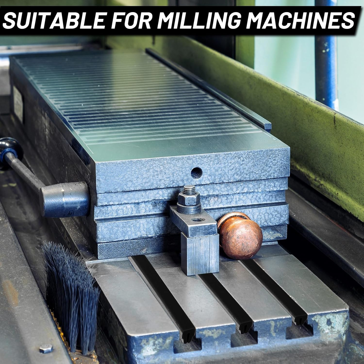 Morningro 1 Pack T-Slot Cover for Milling Machine (5/8”,Black)