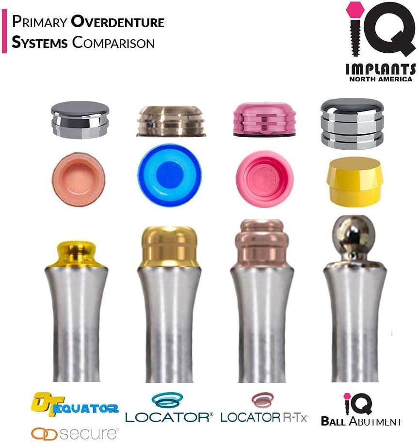 Locator Genuine Replacement Male Retention Inserts Caps, Standard, Light Ret…