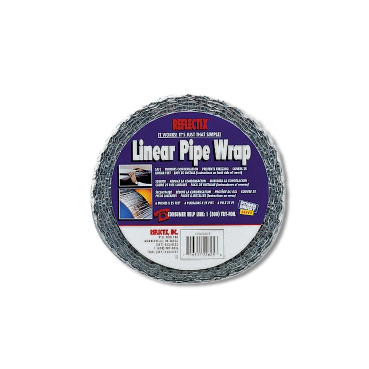 Reflectix 24.5 in X 25 ft Aluminum Pipe Wrap SPW0202524