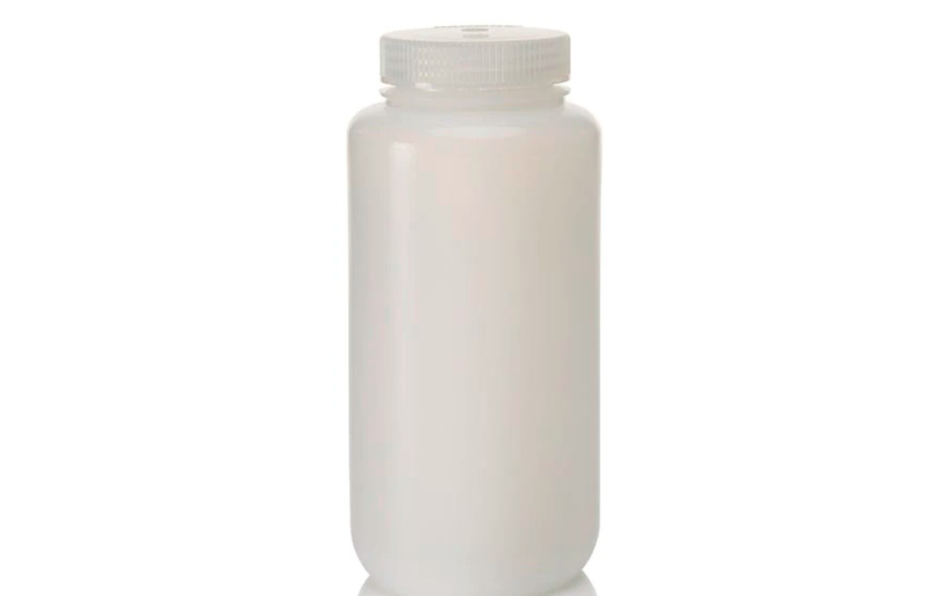 ONE Wide-Mouth Bottle HDPE 1000mL / 32 oz Bottle w Polypropylene Screw Closure