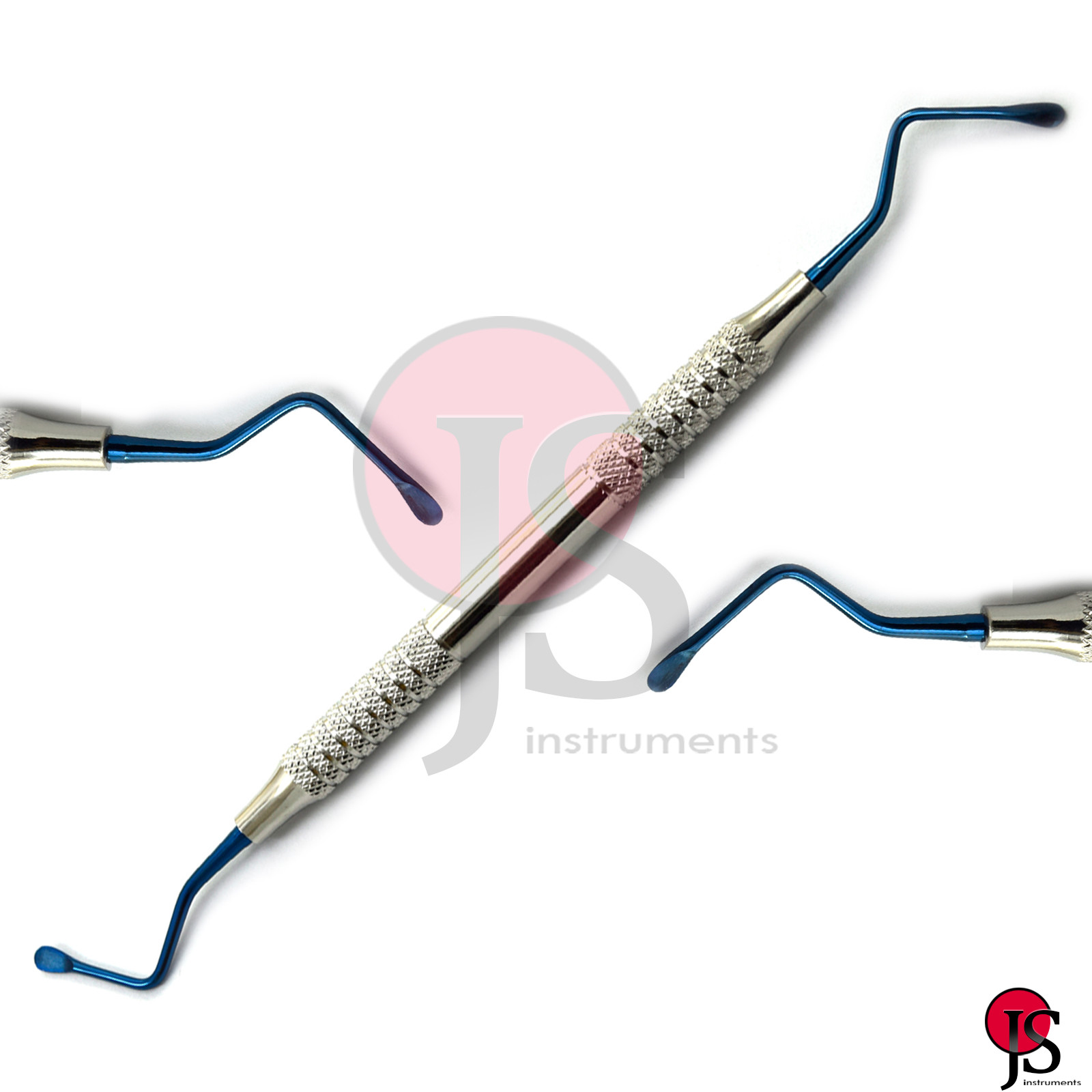 Periodontal Cyst Removal Soft Tissue Surgical Lucas Bone Curettes Blue Titanium
