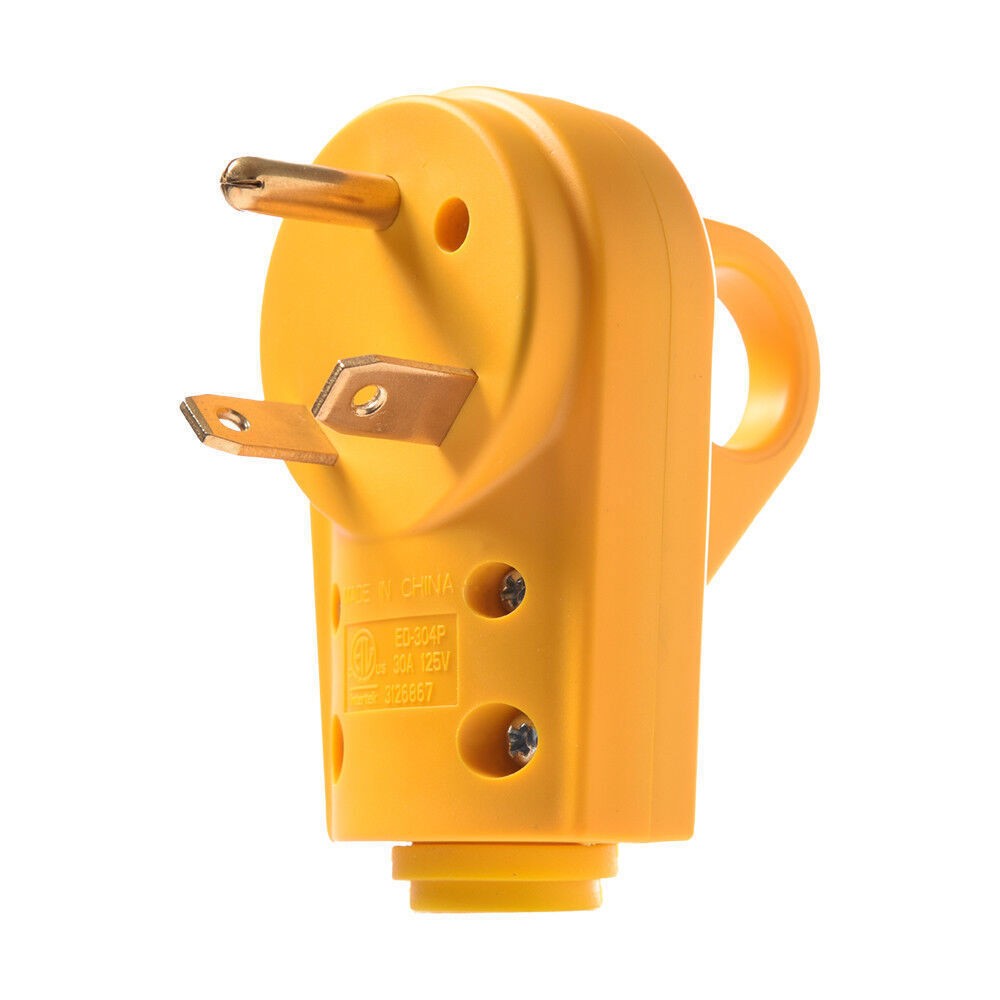 RV 30AMP 125V Receptacle Plug Male Power Cord End Replacement Electrical Plug US