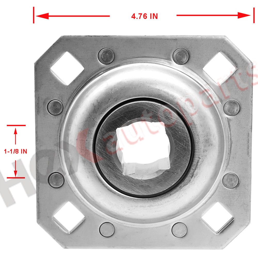 FD208R1-1/8 Harrow Flange Disc Bearing Unit 1-1/8″ Square Bore fits ST208-1-1/8N