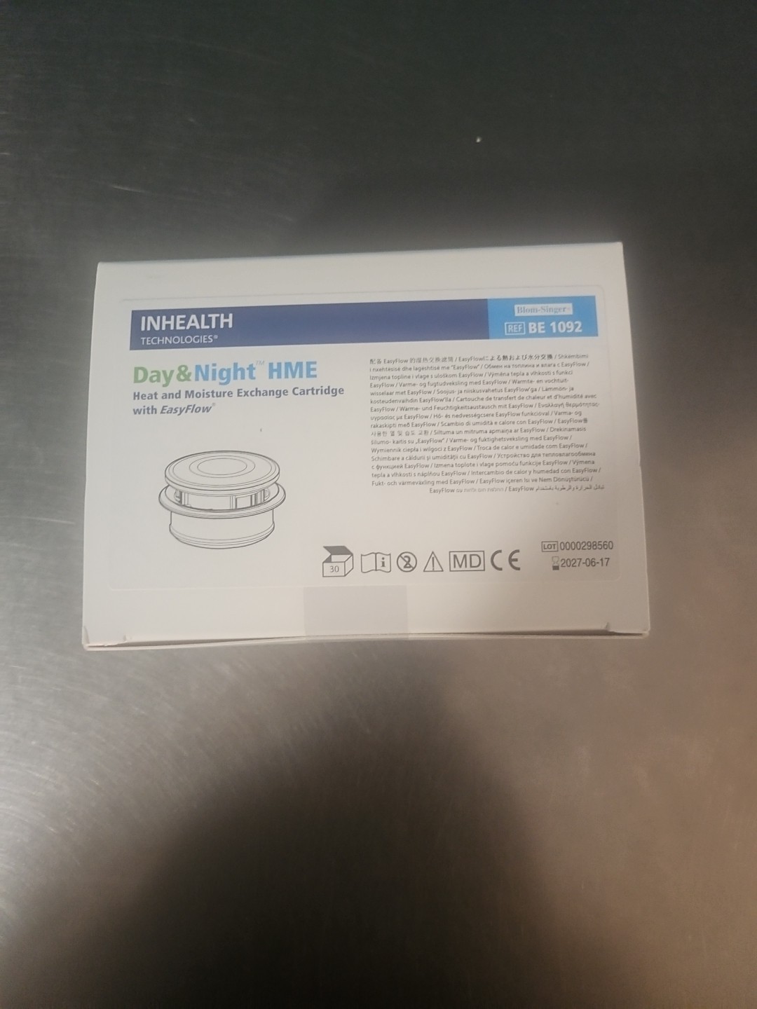 INHEALTH Blom Singer HME Cartridge Easy Flow BE 1092 30 Count