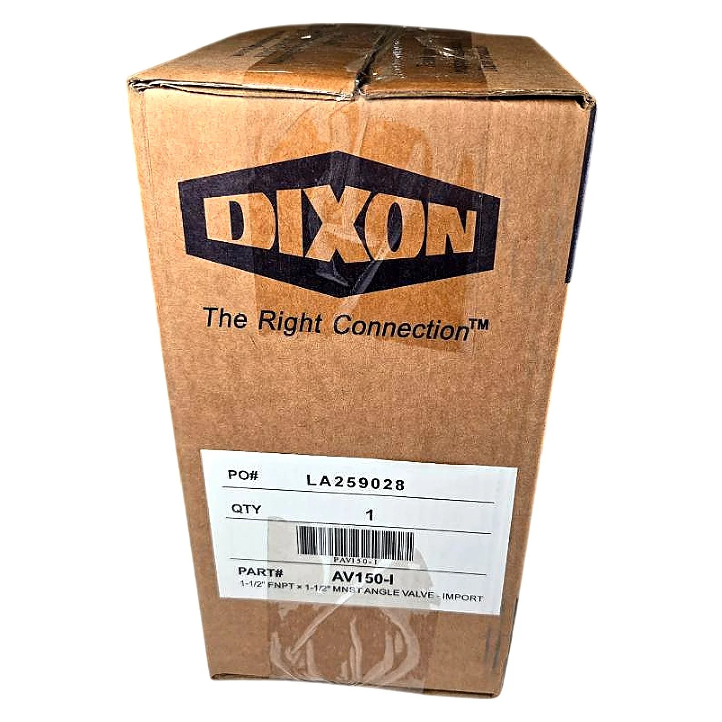 Dixon AV150-I 1-1/2 in FNPT x 1-1/2 in MNS Brass Angle Hose Valve