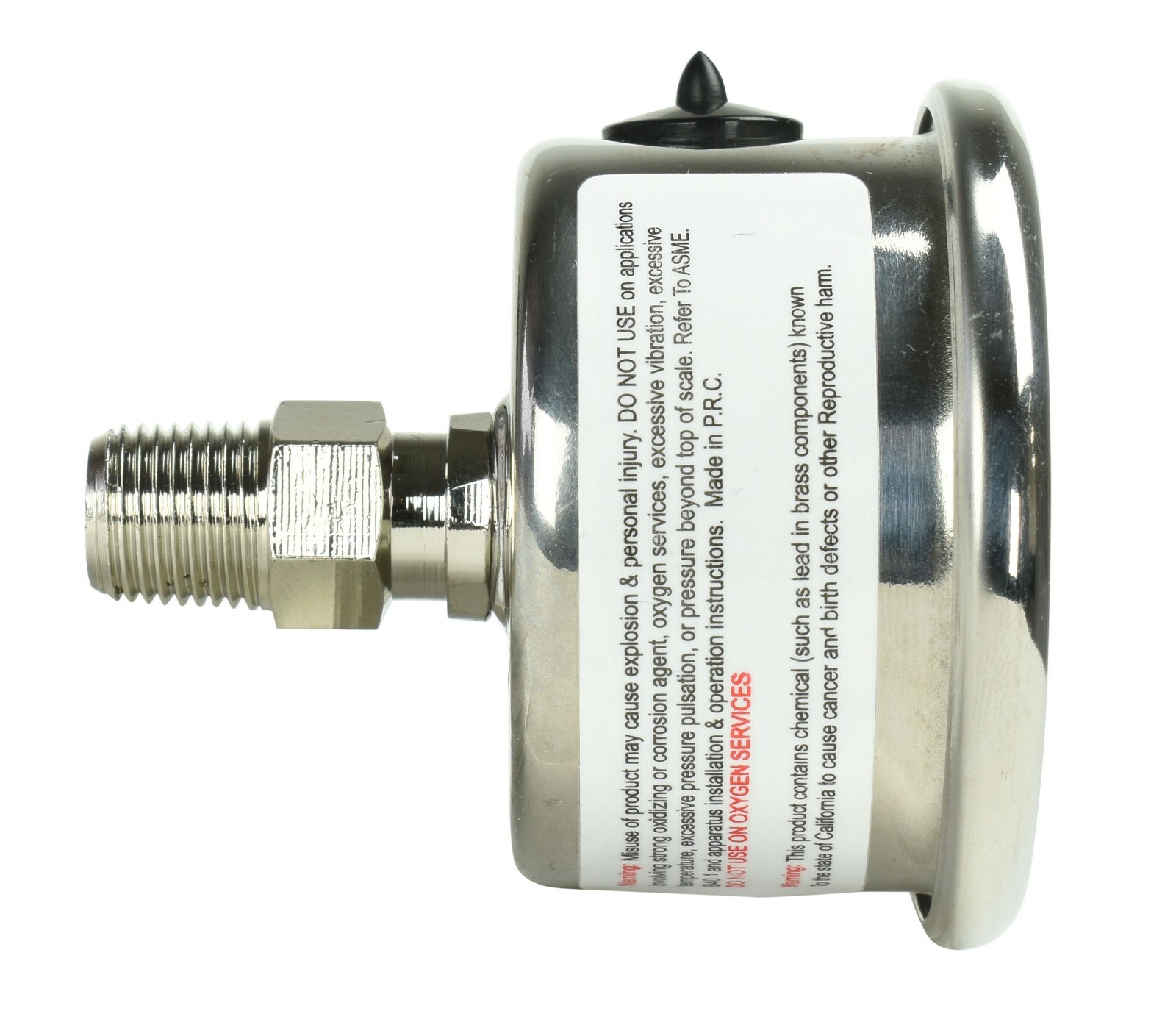 CARBO Gauge 0-15 psi Fuel Pressure Oil Pressure 1.5″ Liquid Filled, Black Dial