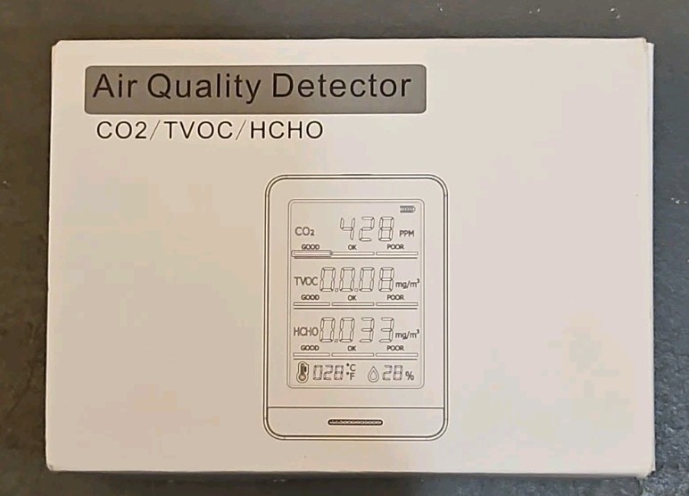 5-in-1 Professional Indoor Air Quality Monitor Indoor Portable CO2 Monitor