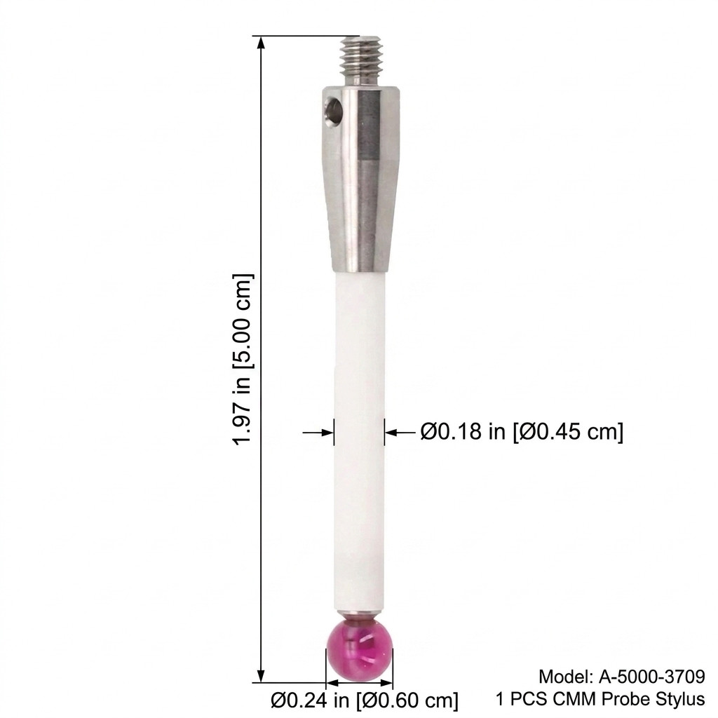 2 Pack CMM Probe Stylus FOR Renishaw A-5000-3709 50mm Ceramic Stem 6mm Ball