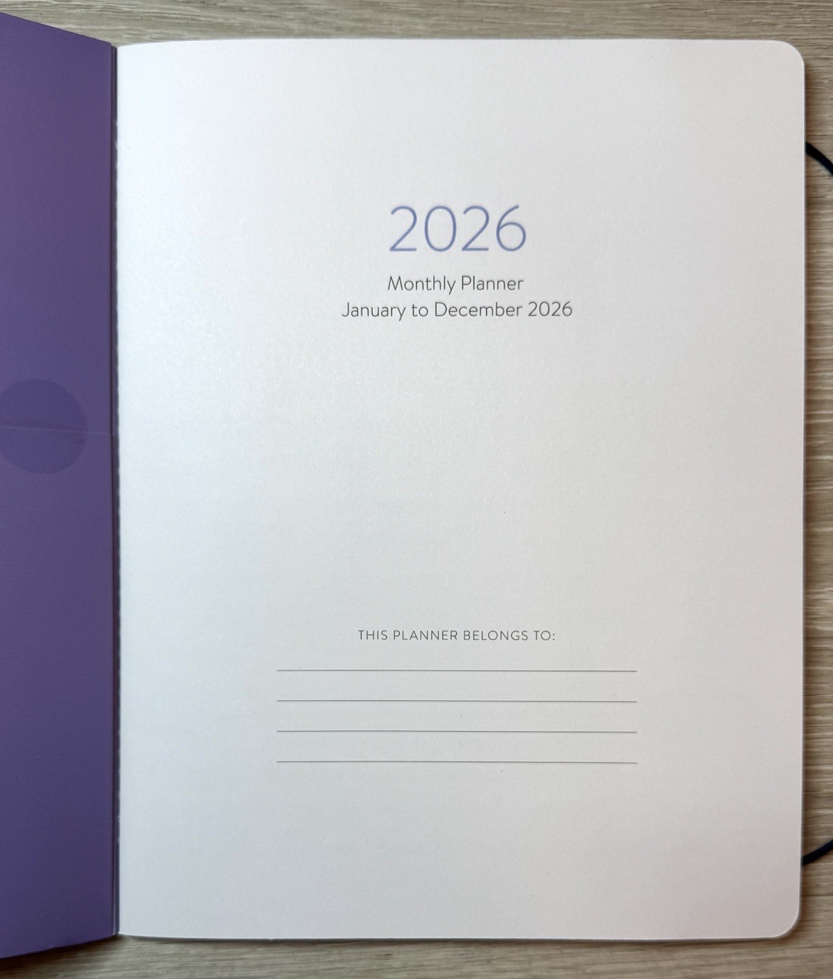 2026 Monthly 12 months Planner Orange Circle Studio OCS Purple Lavender Flowers