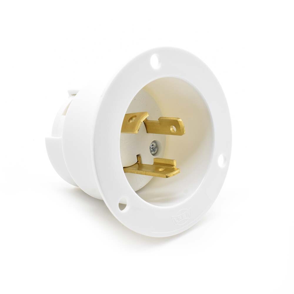 Twist Lock Flanged Inlet 3 Wire, 30 Amps, 125V, NEMA L5-30P – YGF168