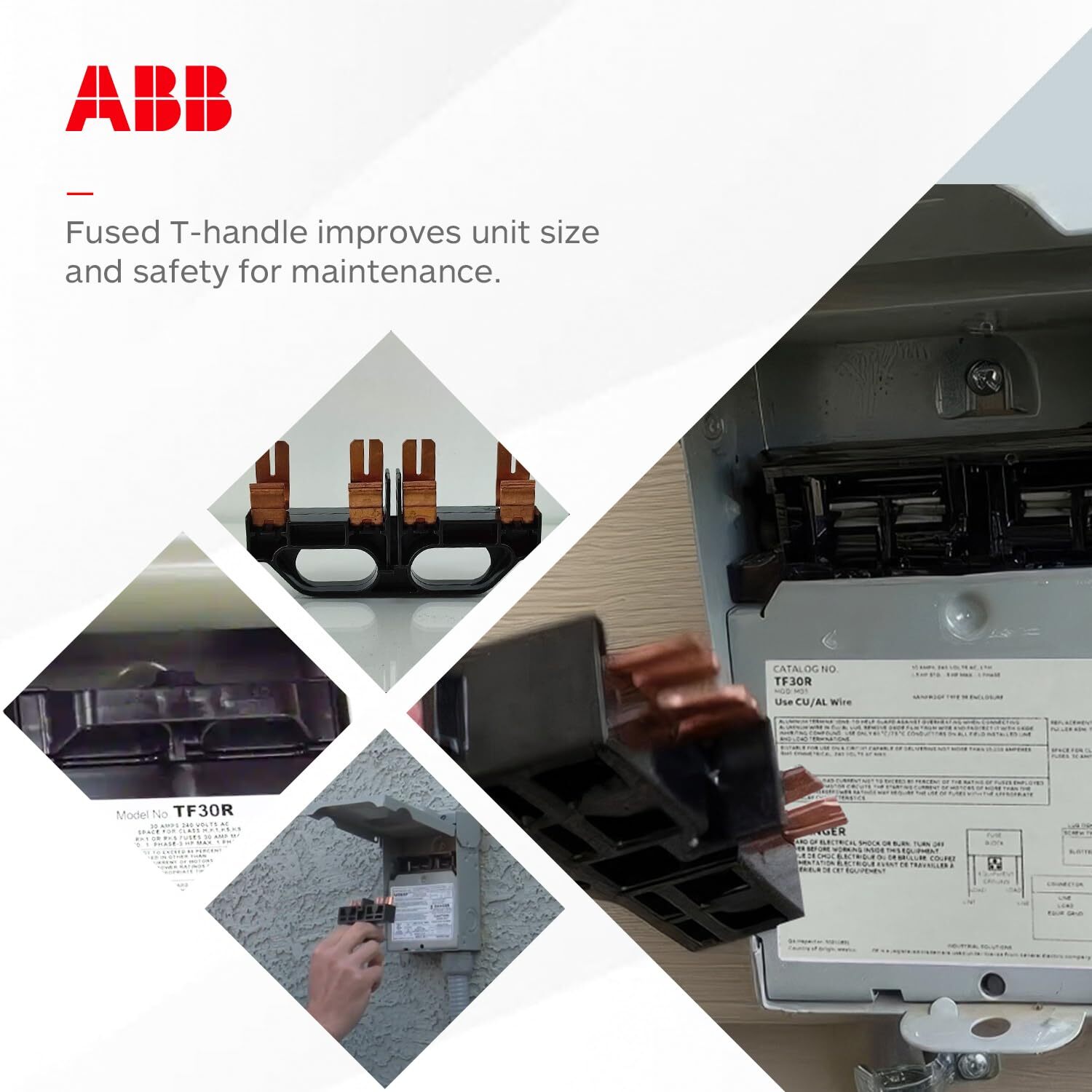 ABB 30 Amp 240 Volt AC Disconnect NEMA 3R Weather Resistant Steel Unit