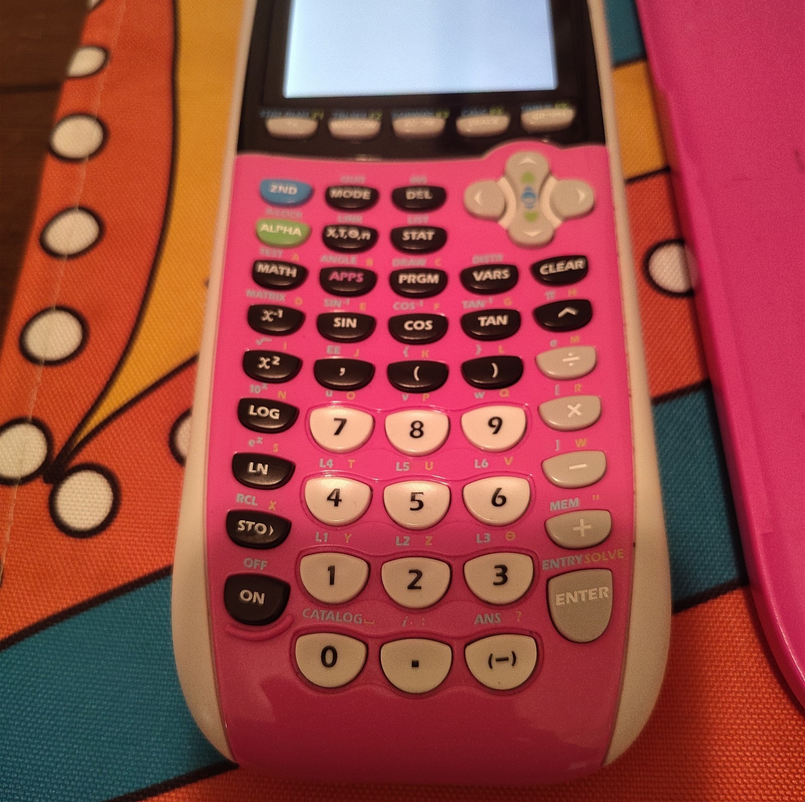 Texas Instruments TI-84 Plus C Silver Edition Graphing Calculator – Pink TESTED