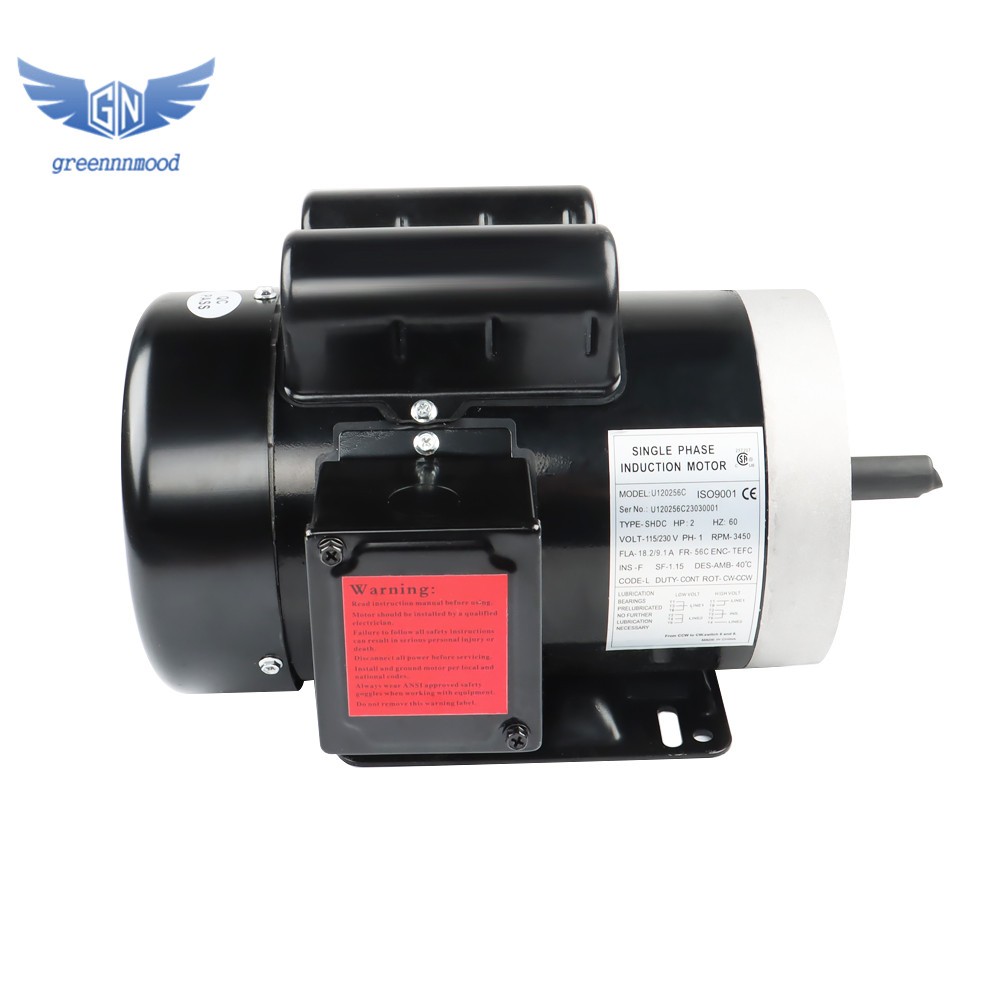 2HP Electric Motor 3450 RPM 56C Frame 115V/230V 60HZ 5/8″Shaft