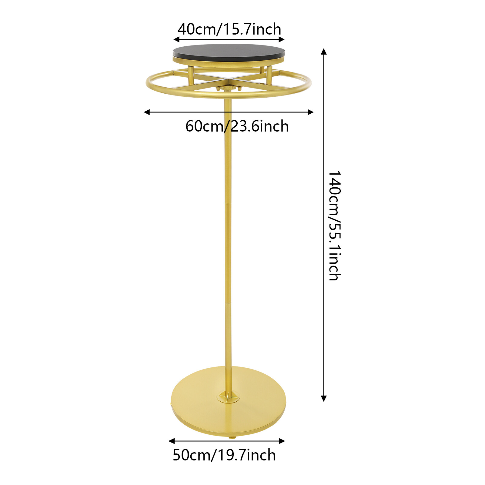 Floor Standing Clothes Hanging Rack Garment Display Round Clothing Rack Shop