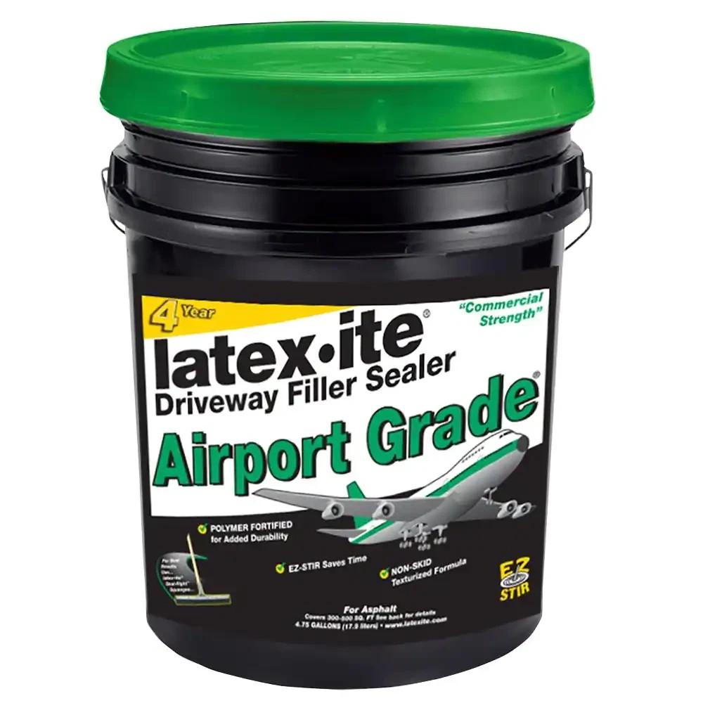 Airport Grade Asphalt Driveway Filler Sealer 4.75 Gal. Cracks Patch Repair