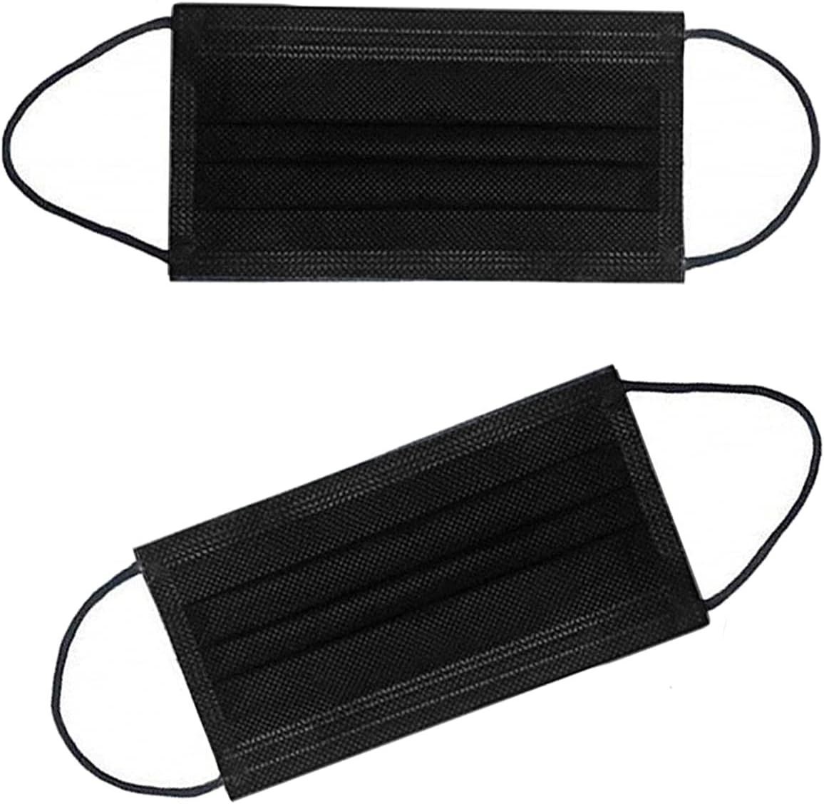 100Pcs Mascarillas Desechables Negras Cubierta De Mascarilla De Seguridad De…