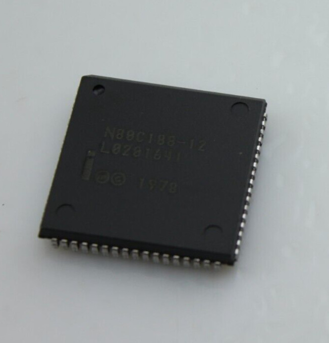 New Qty 1 Intel N80C188-12 PLCC-68 NOS Original OEM Parts Intel 1978