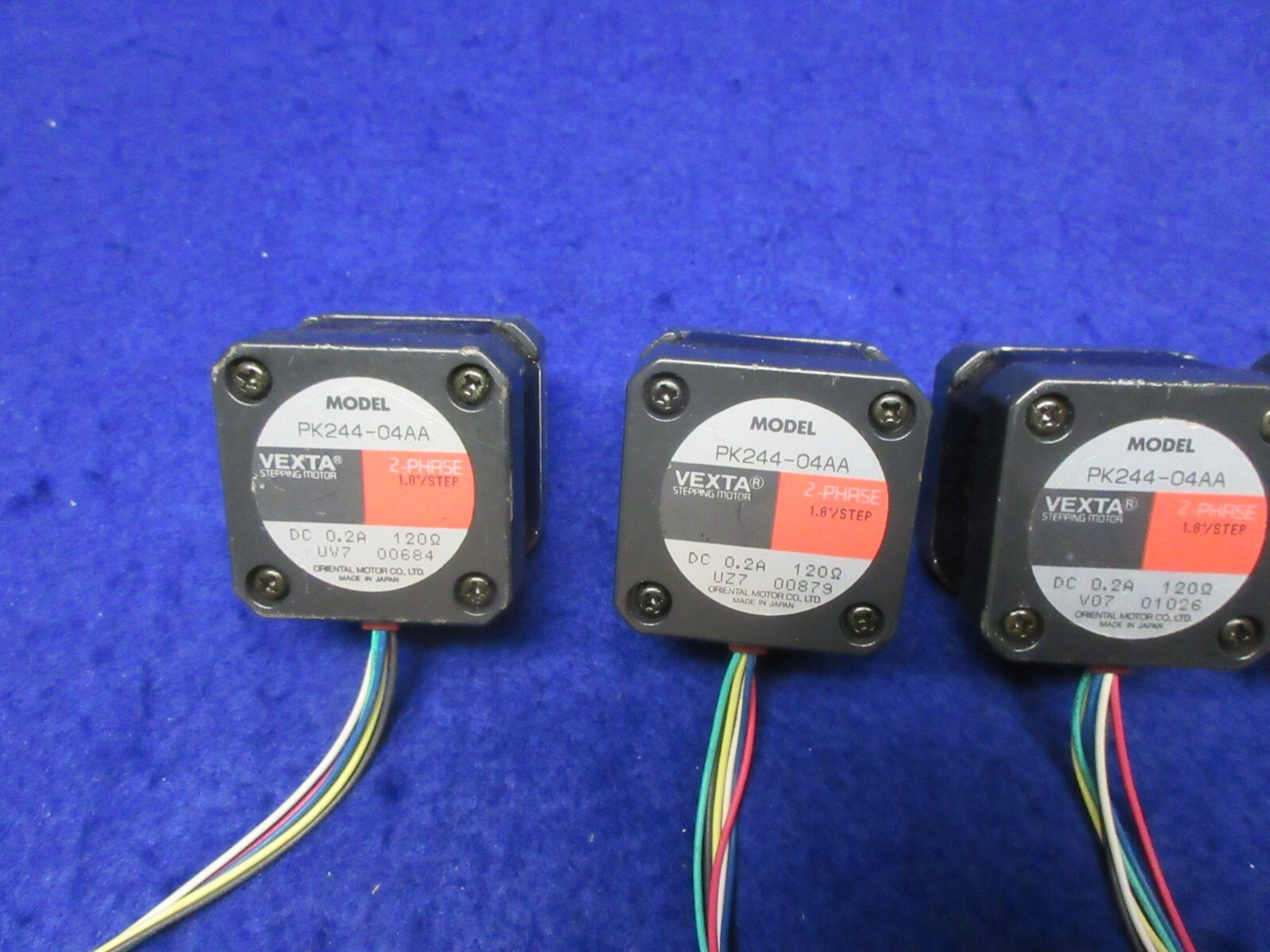 Oriental Motor Vexta PK244-04AA Stepper Motor, 2-phase, 1.8 degree, 6 wire, 0.2A