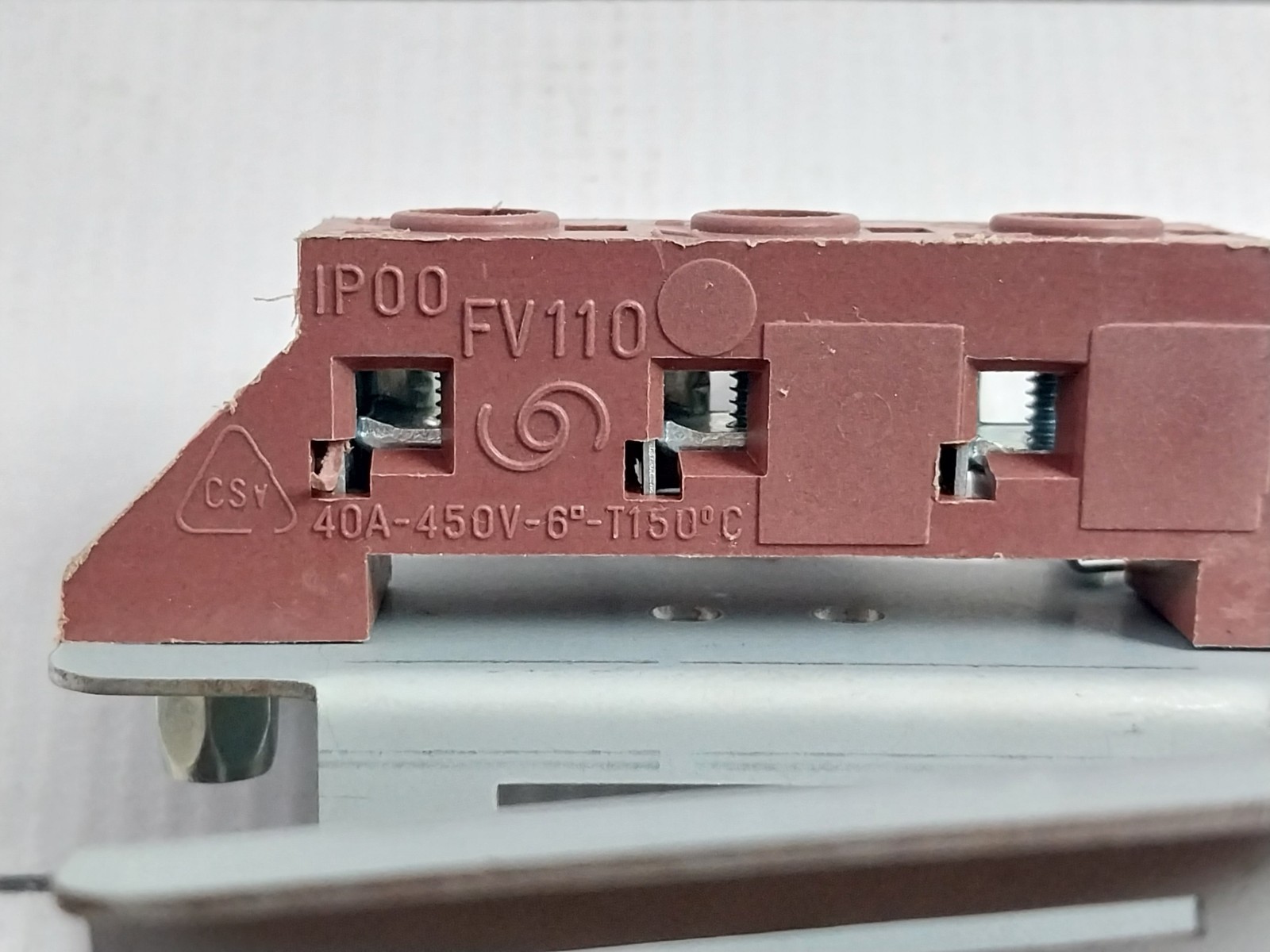 IP00 FV110 Pluggable Terminal Block 40A-450V