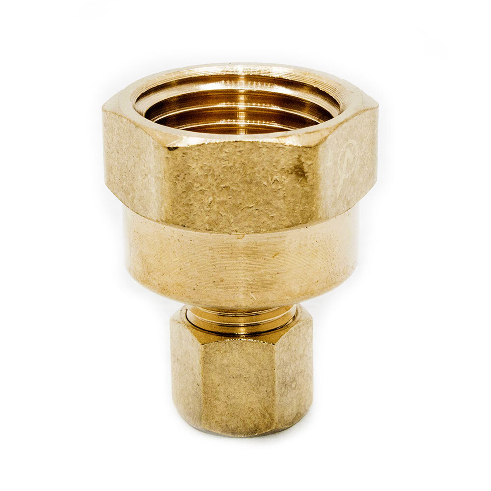 Thrifco 6966019 #66 5/8 Inch x 3/8 Inch Lead-Free Brass Compression FIP Adapter