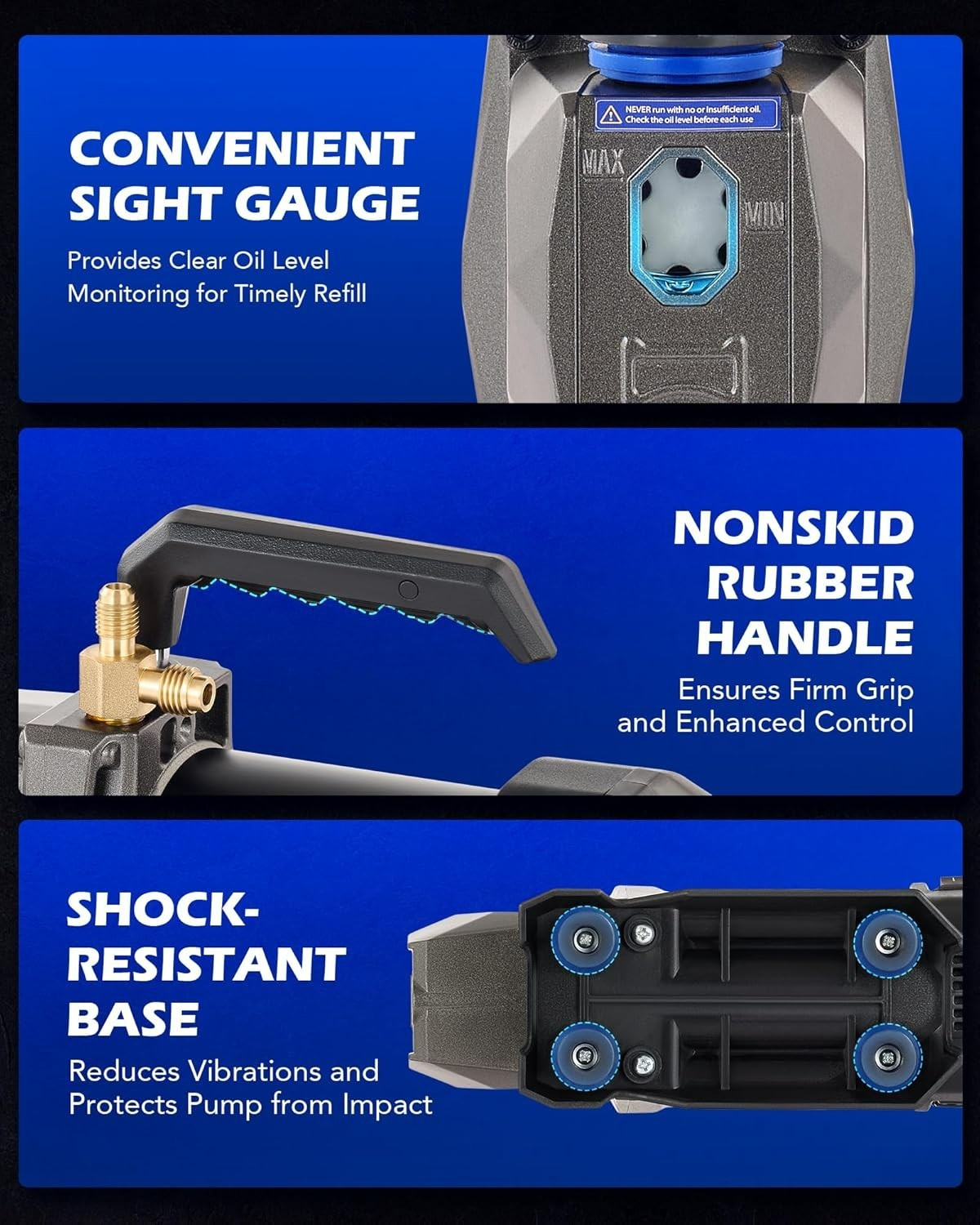 Lightweight Cordless HVAC Vacuum Pump: 70-Min Operation for On-the-Go Services