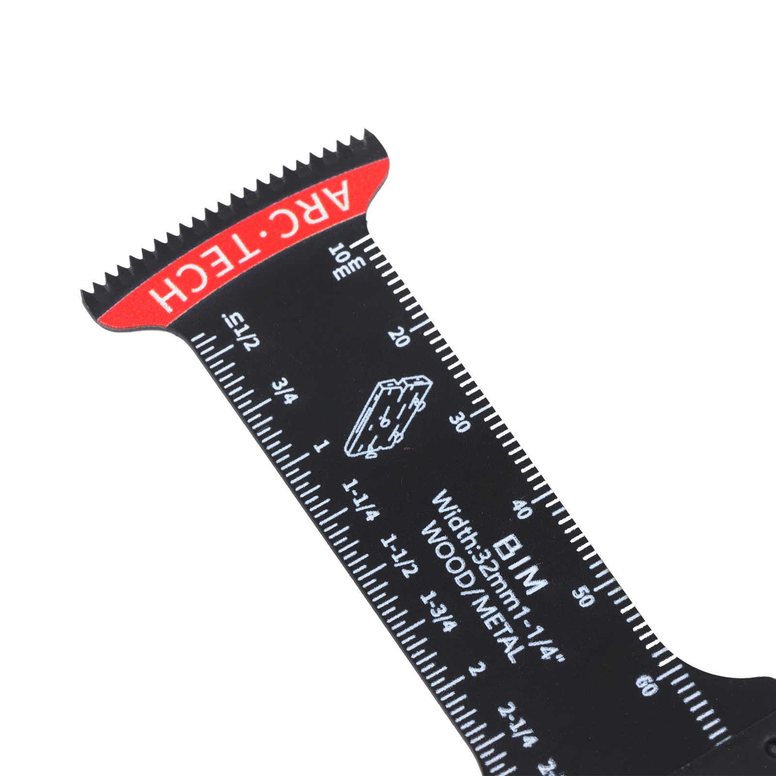 20 Pcs Extra Long Titanium Oscillating Tool Blades Curved Edge Multitool Blades