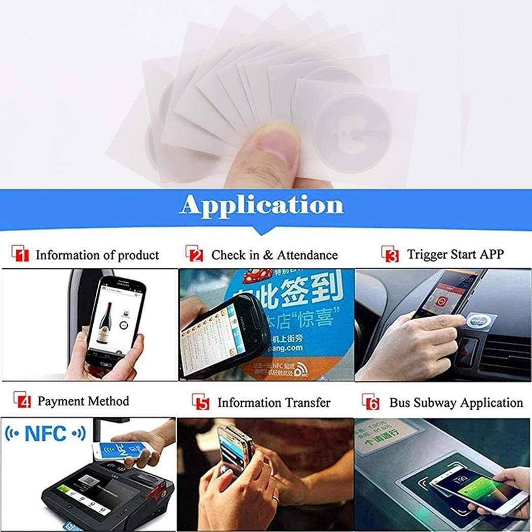 20 Pcs MF Classic 1K Tags S50 RFID Stickers NFC Tags Smart M1 Classic Tags ISO