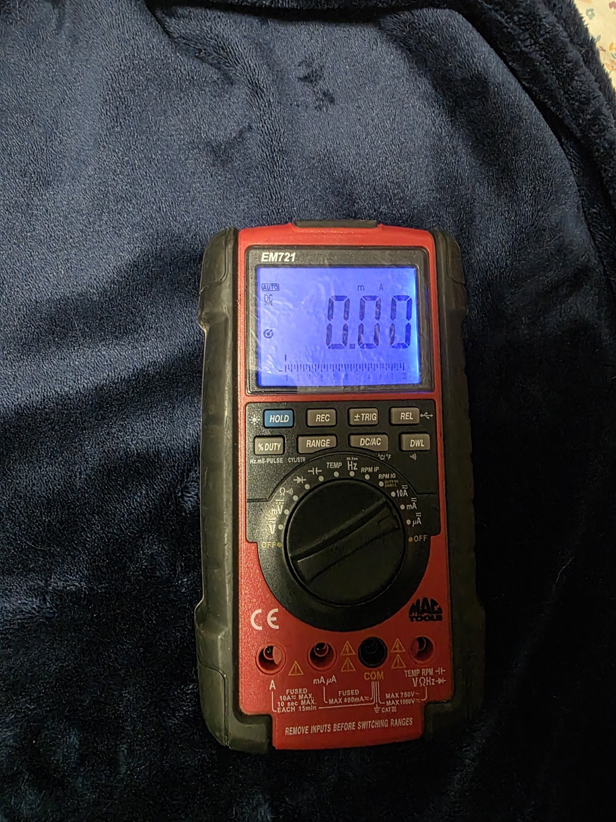 MAC Tools EM721 CAT III 1000V Digital Multimeter