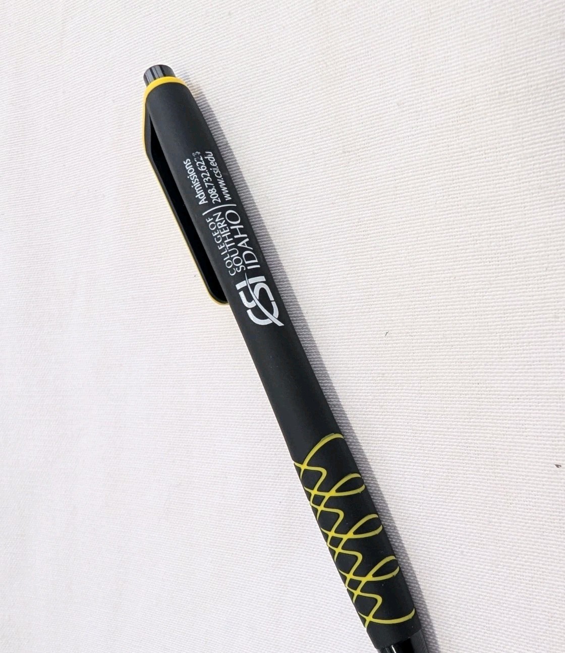 30 Misprint Retractable Click Pens SPIRALINA COMFORT NIGHT Hub Pen Lot YELLOW