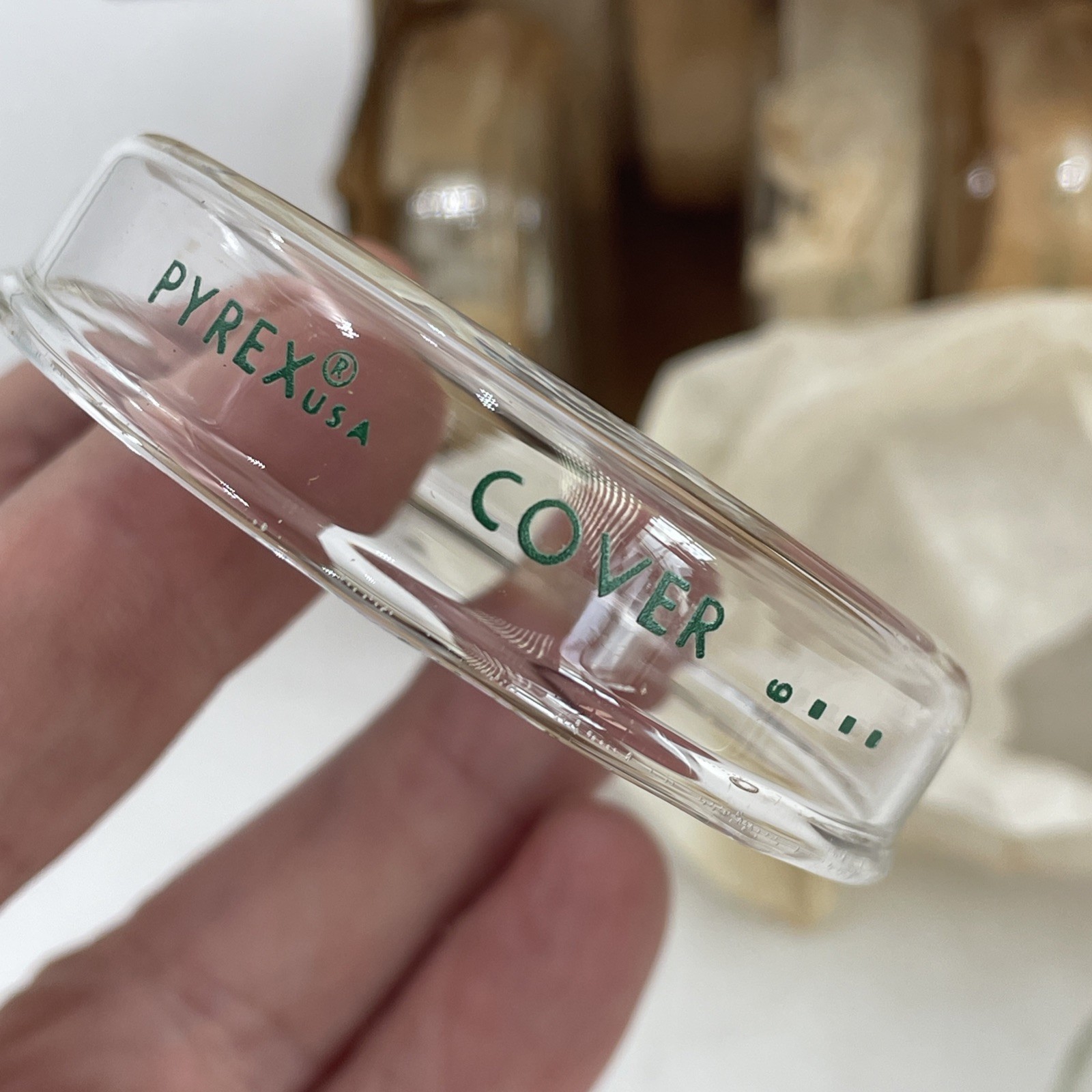 PYREX 3160 60X15 Complete Petri Dish with Cover Corning New Old Stock Box Of 12