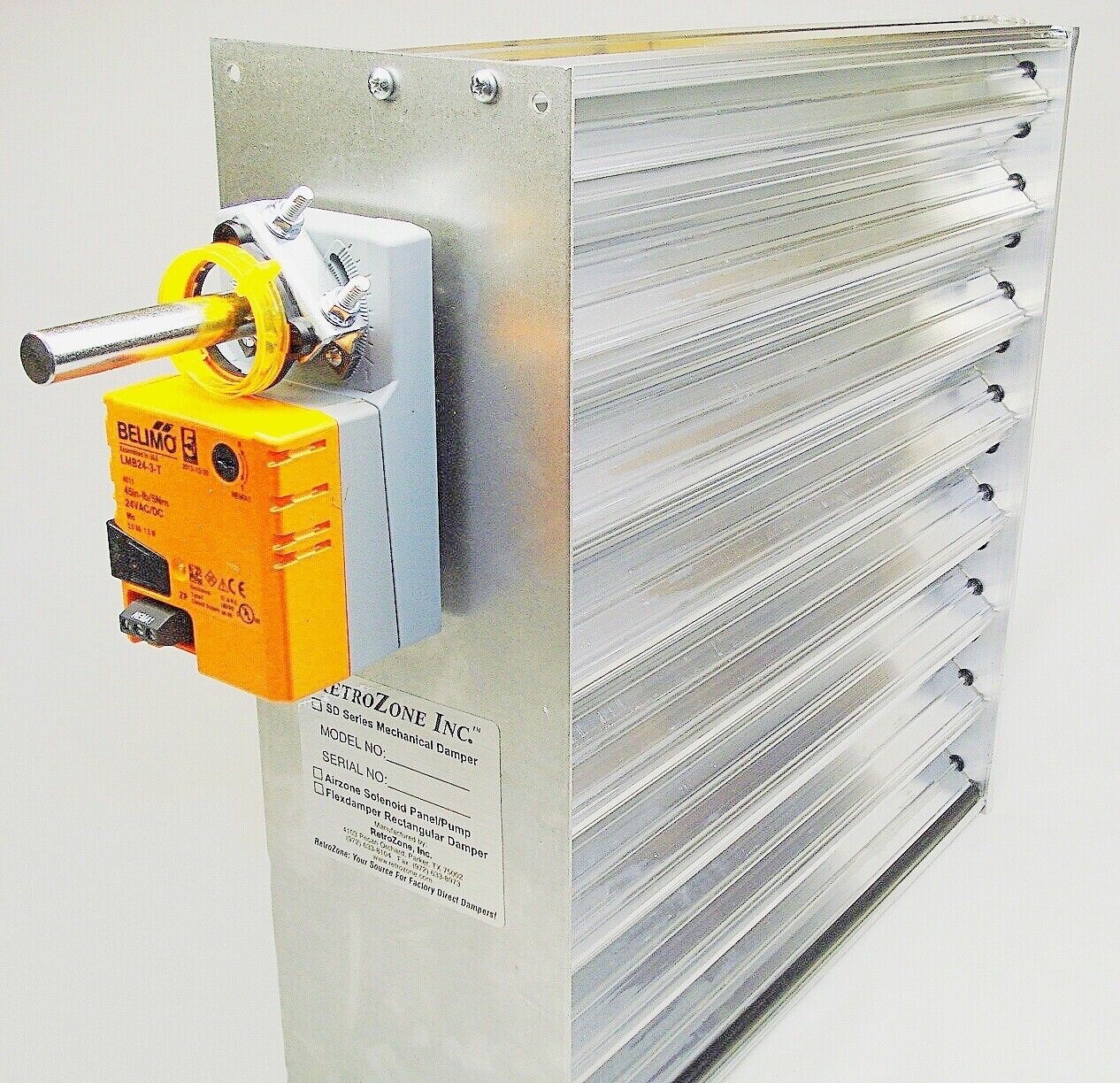 Belimo 3 wire LMB24 Motorized Medium Rectangular HVAC damper dampner 20 sizes