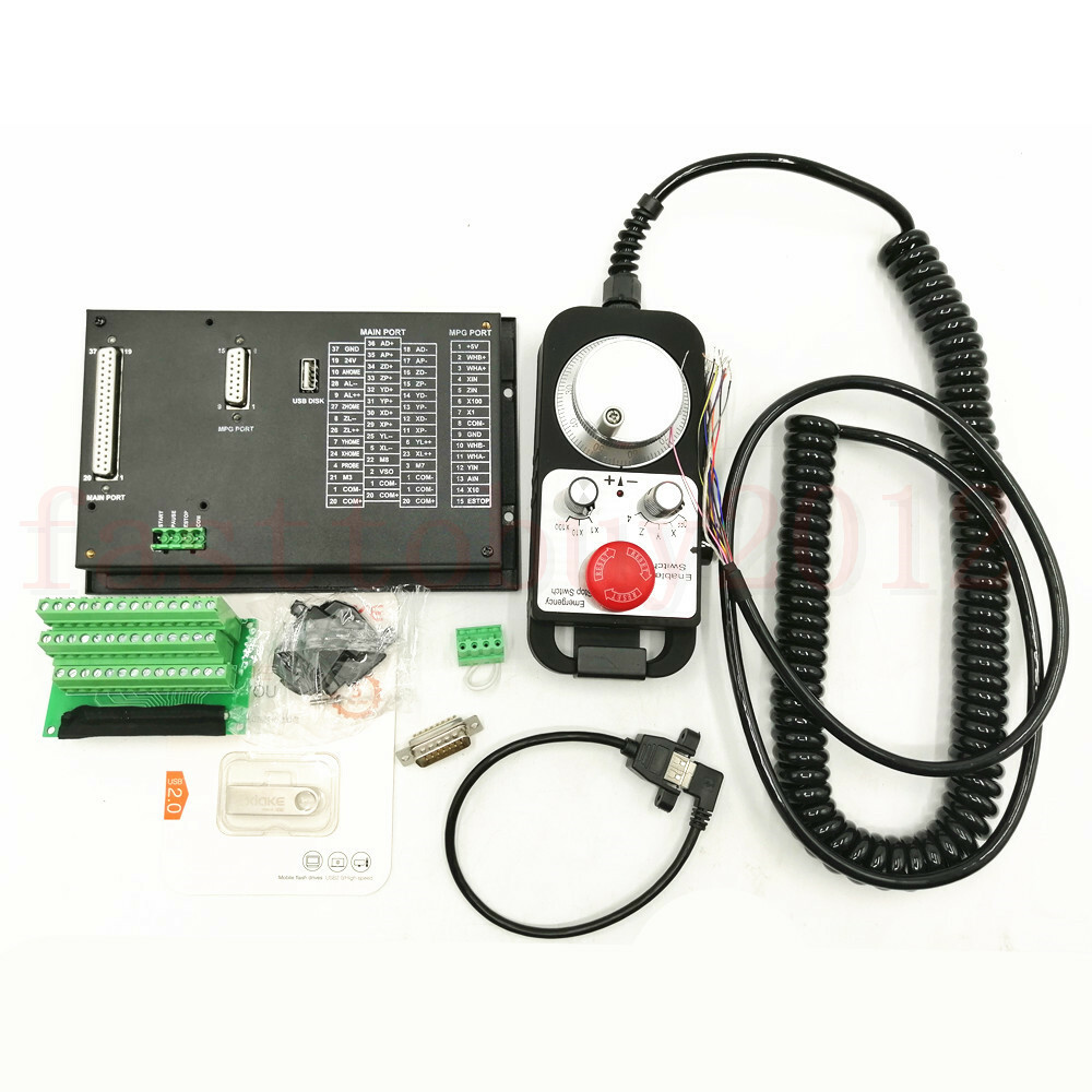 3 Axis CNC Offline Controller 500Khz G Code Control + MPG Handwheel for Router