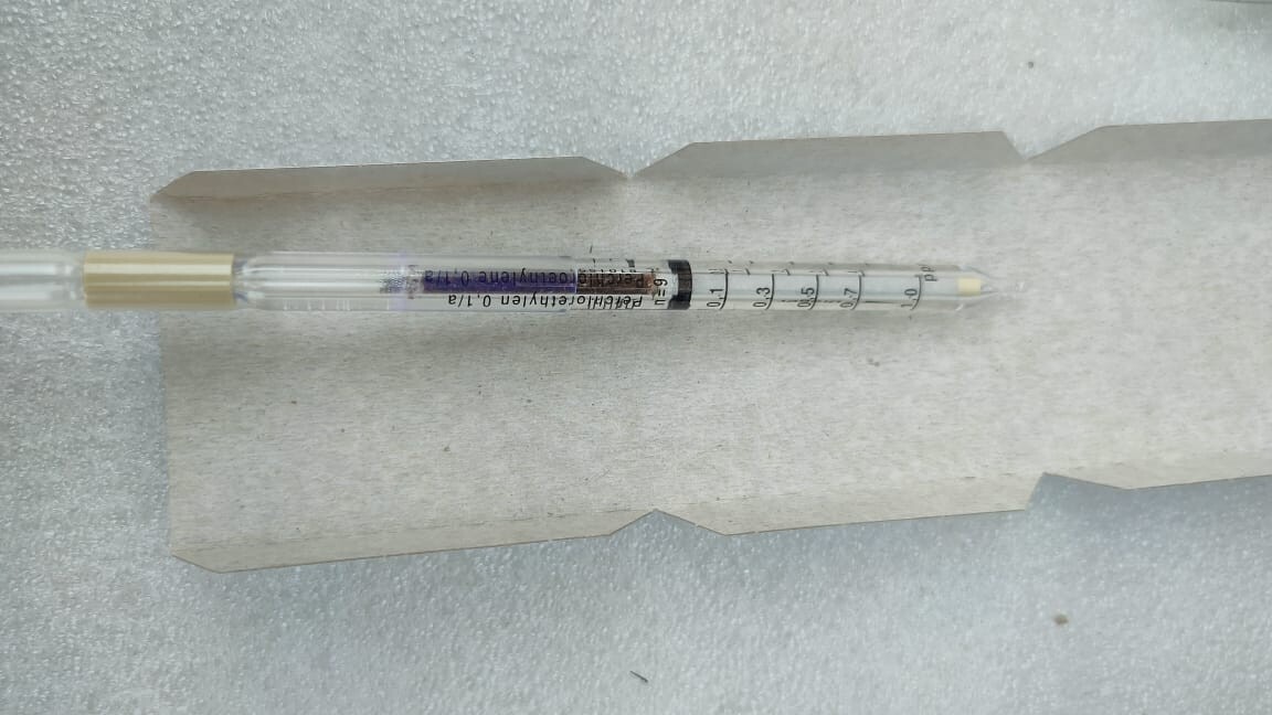 DRAGER PERCHLOROETHYLENE 1/A 0.1…4 PPM 8101551 GAS DETECTION TUBE EXP-01/2026