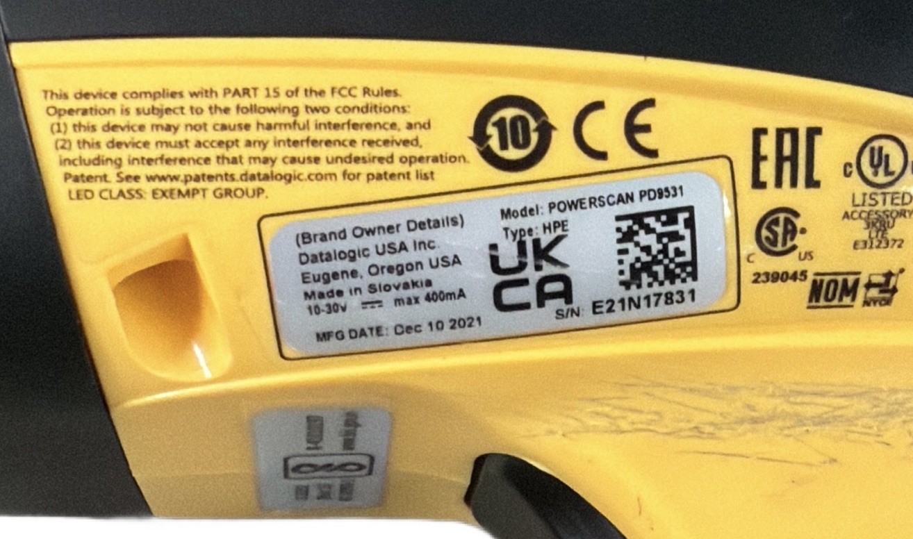 Datalogic Powerscan PD9531 HPE