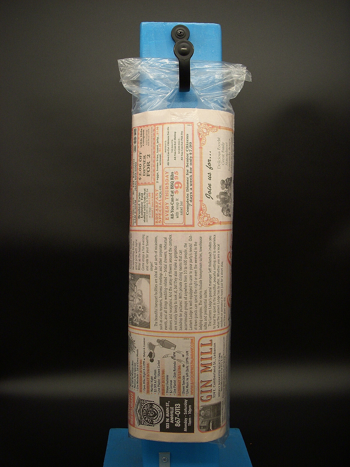 100 DOORKNOB Bags 5.5 X 16 Clear .4 MIL Plastic Hanging Newspaper PROMO Flyer