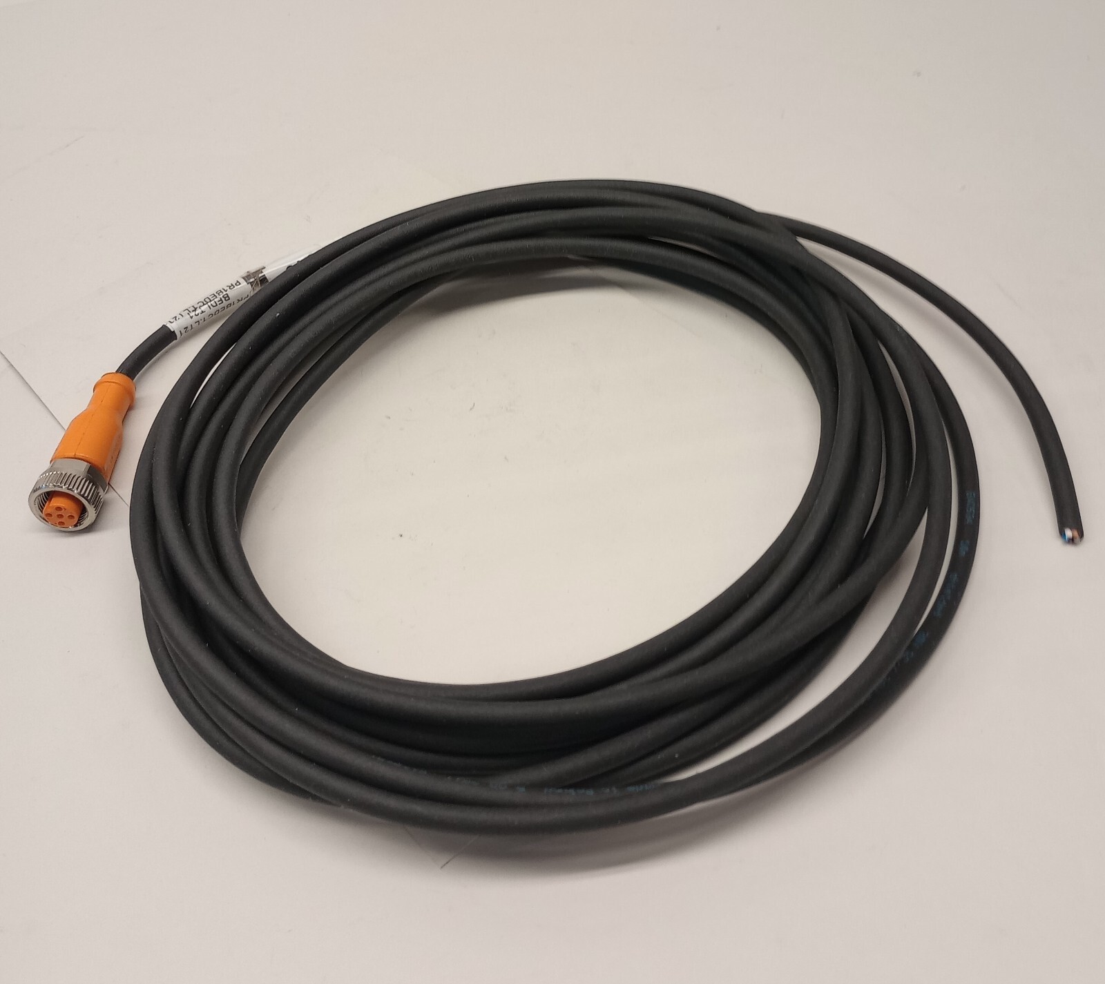 IFM Efector EVC071 Used Cable Single Ended Cordset M12 Female to Pigtail 5m 5pin