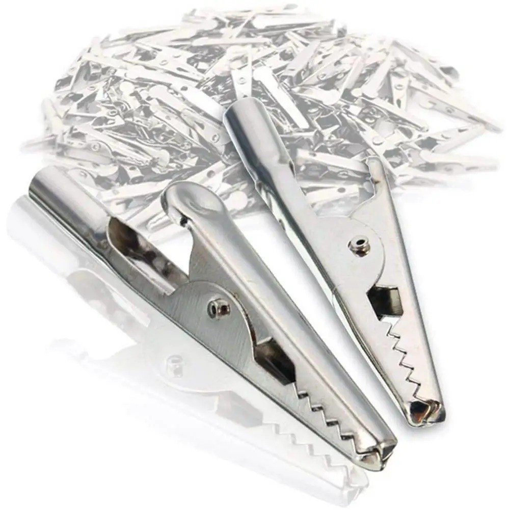 10/20/50Pcs 51mm Stainless Steel Alligator Clips