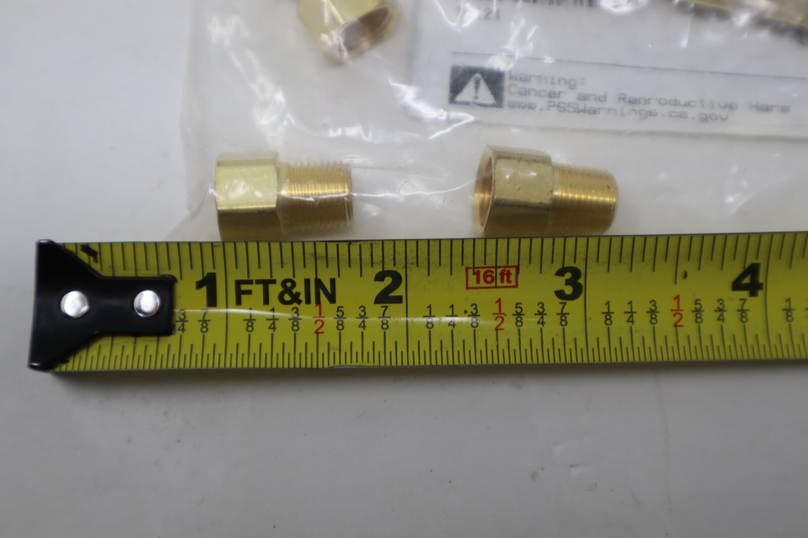 Lot of 10 Hydraulax Products Brass 1/4″ x 1/8″ Threaded Sleeve x MIP